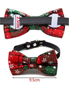Christmas Bow Tie Collar Slide