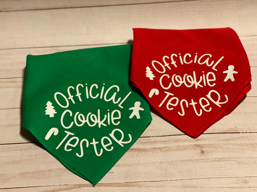 Official Cookie Tester Dog Bandana