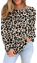 Load image into Gallery viewer, Women’s Leopard Lightweight Sweatshirt