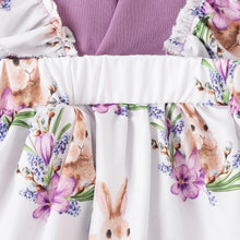 Load image into Gallery viewer, Purple Bunny Baby Dress