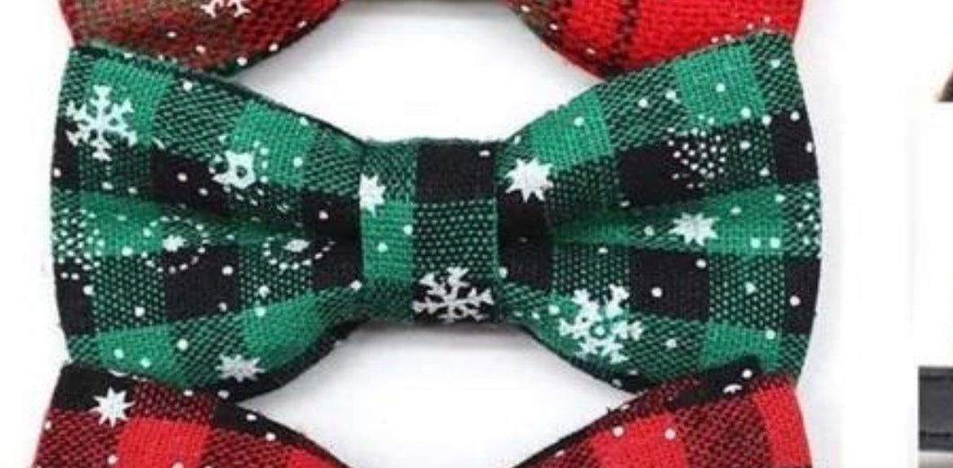 Christmas Bow Tie Collar Slide