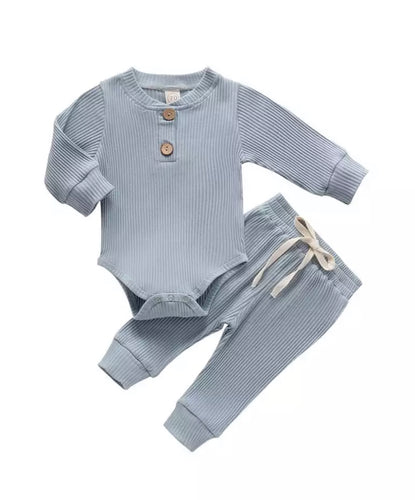 Baby Blue Long Sleeve Pants Outfit