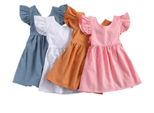 Load image into Gallery viewer, Cotton Tie Back Dress