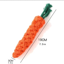 Load image into Gallery viewer, Carrot Rope Toy