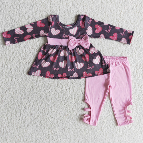 Pink Legging Valentine Outfit