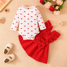 Load image into Gallery viewer, Baby Valentine Skirt Set