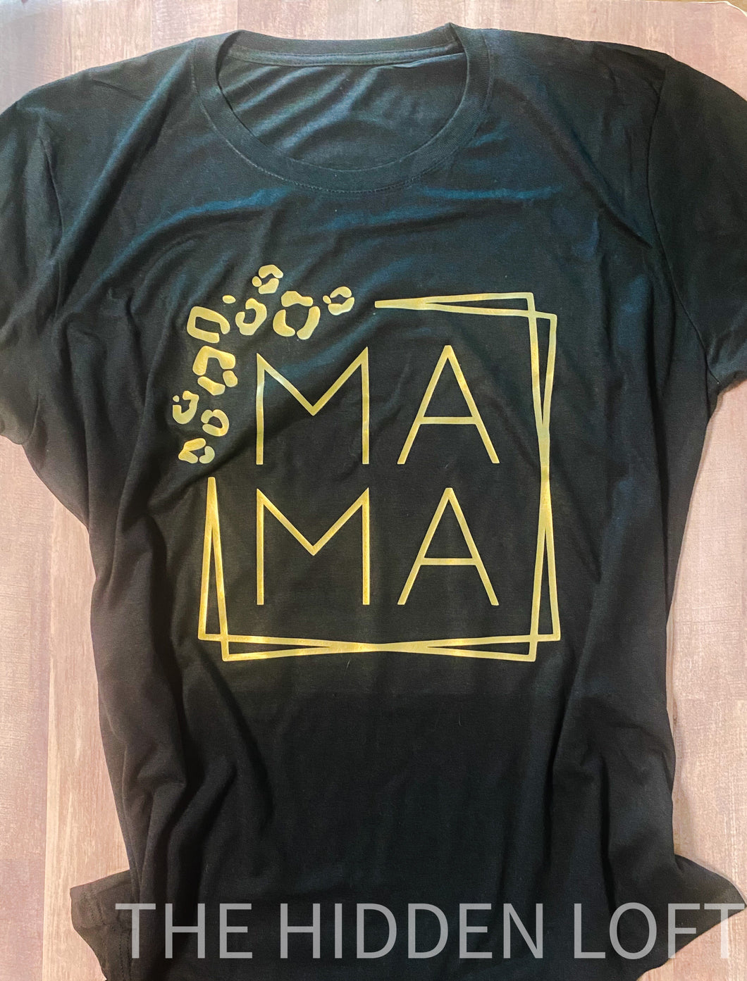 Leopard Square Mama T-Shirt