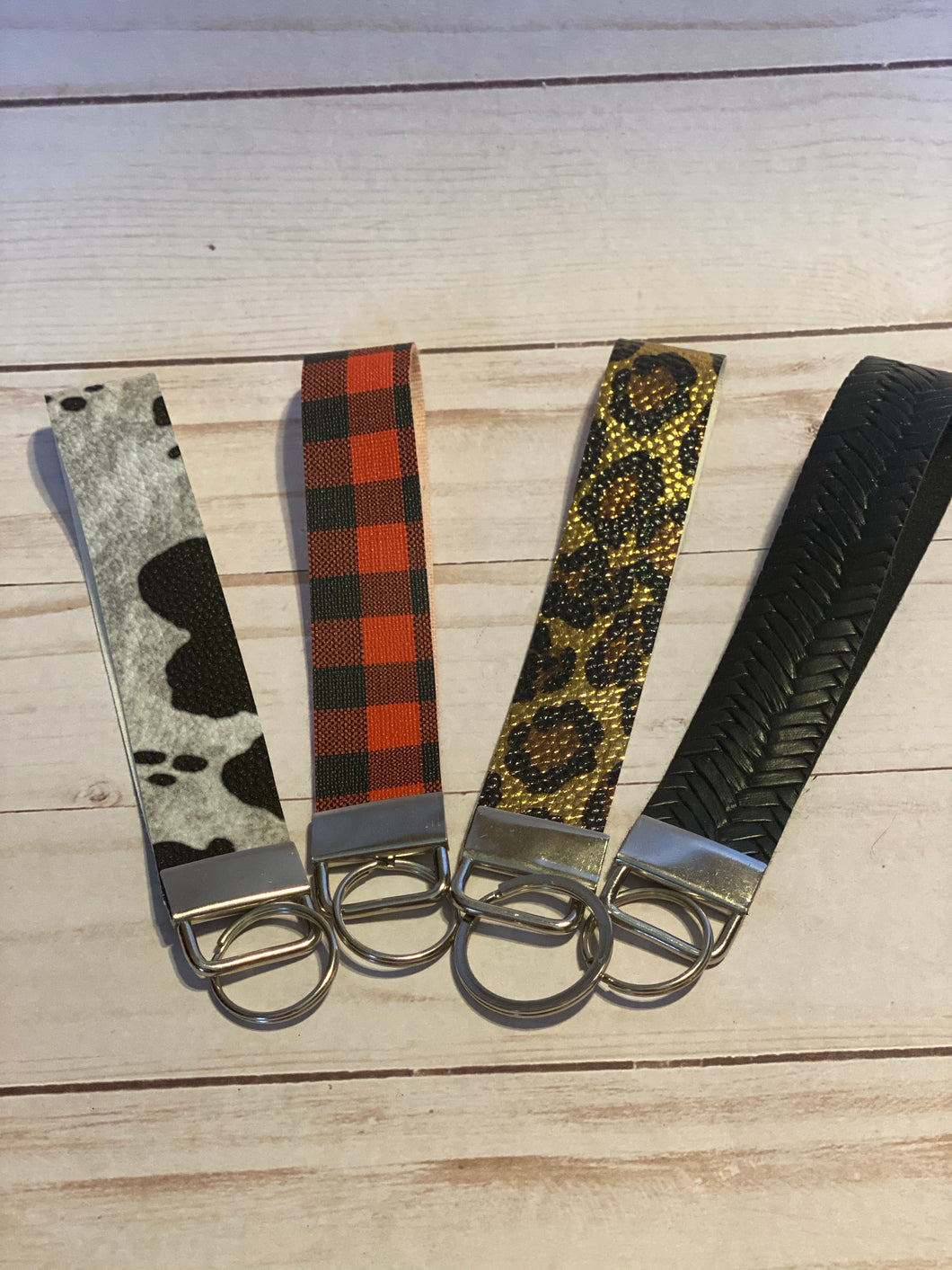 Faux Leather Keychains