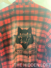 Load image into Gallery viewer, Mama Wolf Bleached Flannel