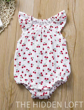 Load image into Gallery viewer, Cherry Baby Romper