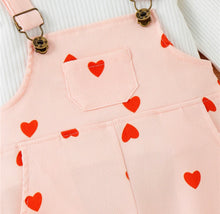 Load image into Gallery viewer, Corduroy Heart Overalls
