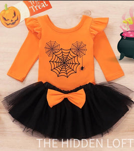 Mouse Ear Spiderweb Tutu Set