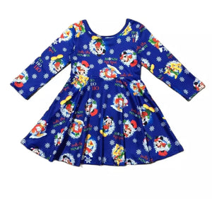 Disney Christmas Dress-Blue