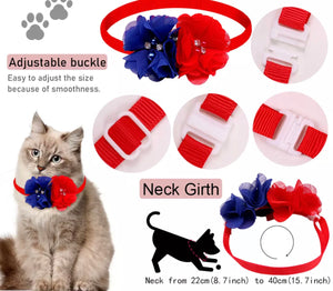 Patriotic Floral Pet Accessories