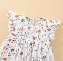 Load image into Gallery viewer, White Floral Baby Dress