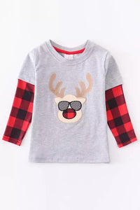 Boy’s Reindeer Christmas Shirt
