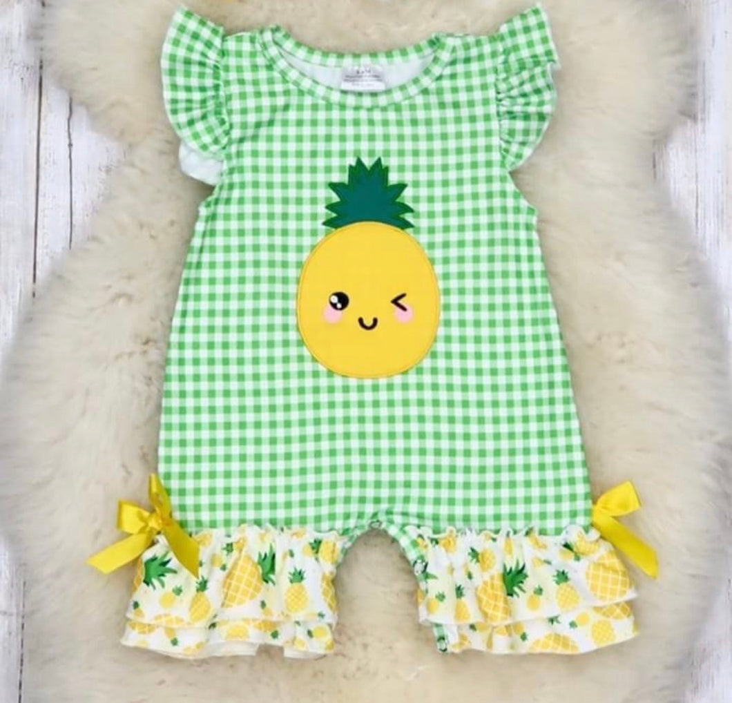 Pineapple Baby Romper