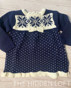 Baby Snowflake Sweater Dress