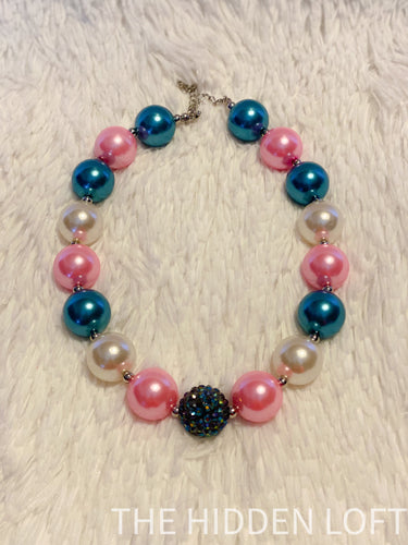 Pink and Blue Necklace