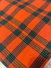 Load image into Gallery viewer, Orange Plaid Flannel Bandana
