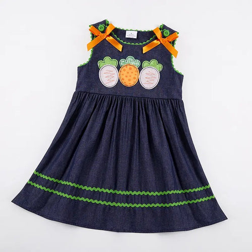 Embroidered Carrot Easter Dress
