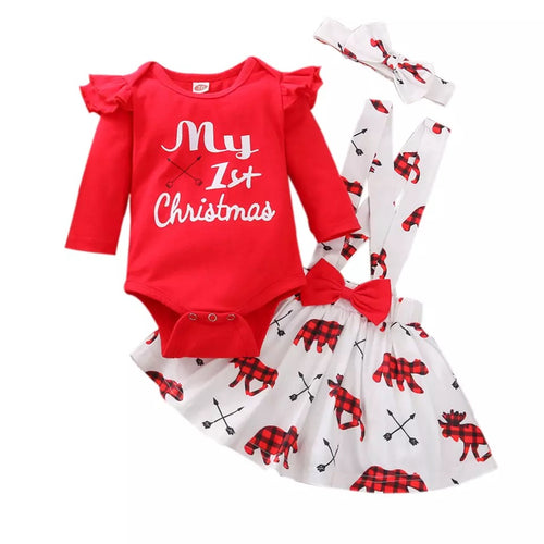 Baby Girl First Christmas Outfit