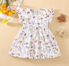 Load image into Gallery viewer, White Floral Baby Dress
